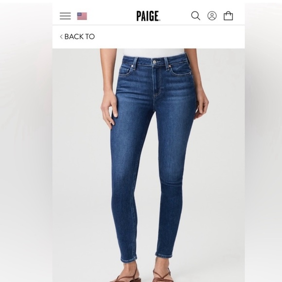 Paige Hoxton Ankle Denim Jeans - Picture 2 of 11